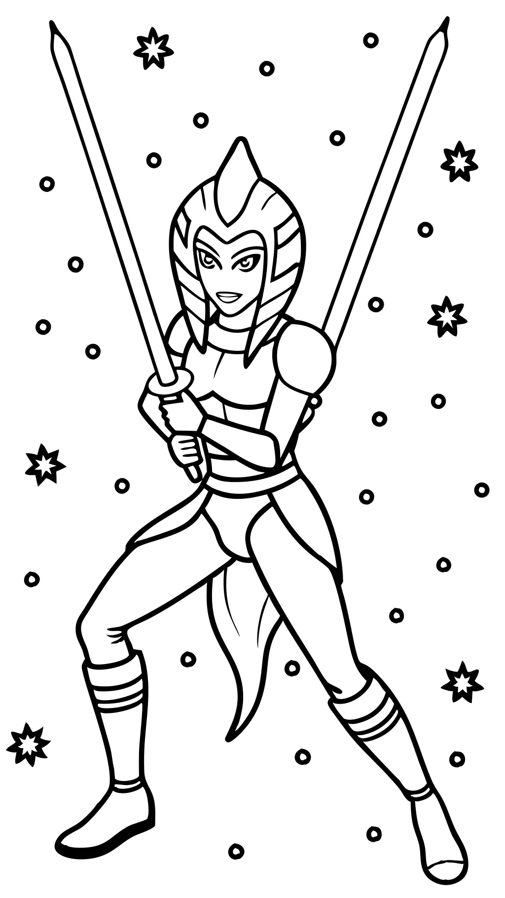 ahsoka coloring pages